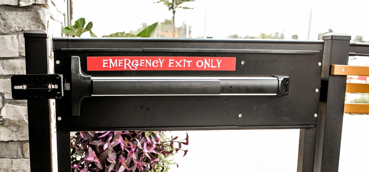 emergency push bar installation in Oxnard